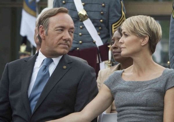 Frank Underwood (Spacey) e sua mulher Claire (Robin Wright)