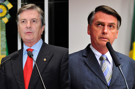 Bolsonaro incentivou Collor a se lançar à presidência do Senado