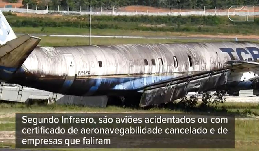 11 aviões estão abandonados no Aeroporto de Manaus há pelo menos