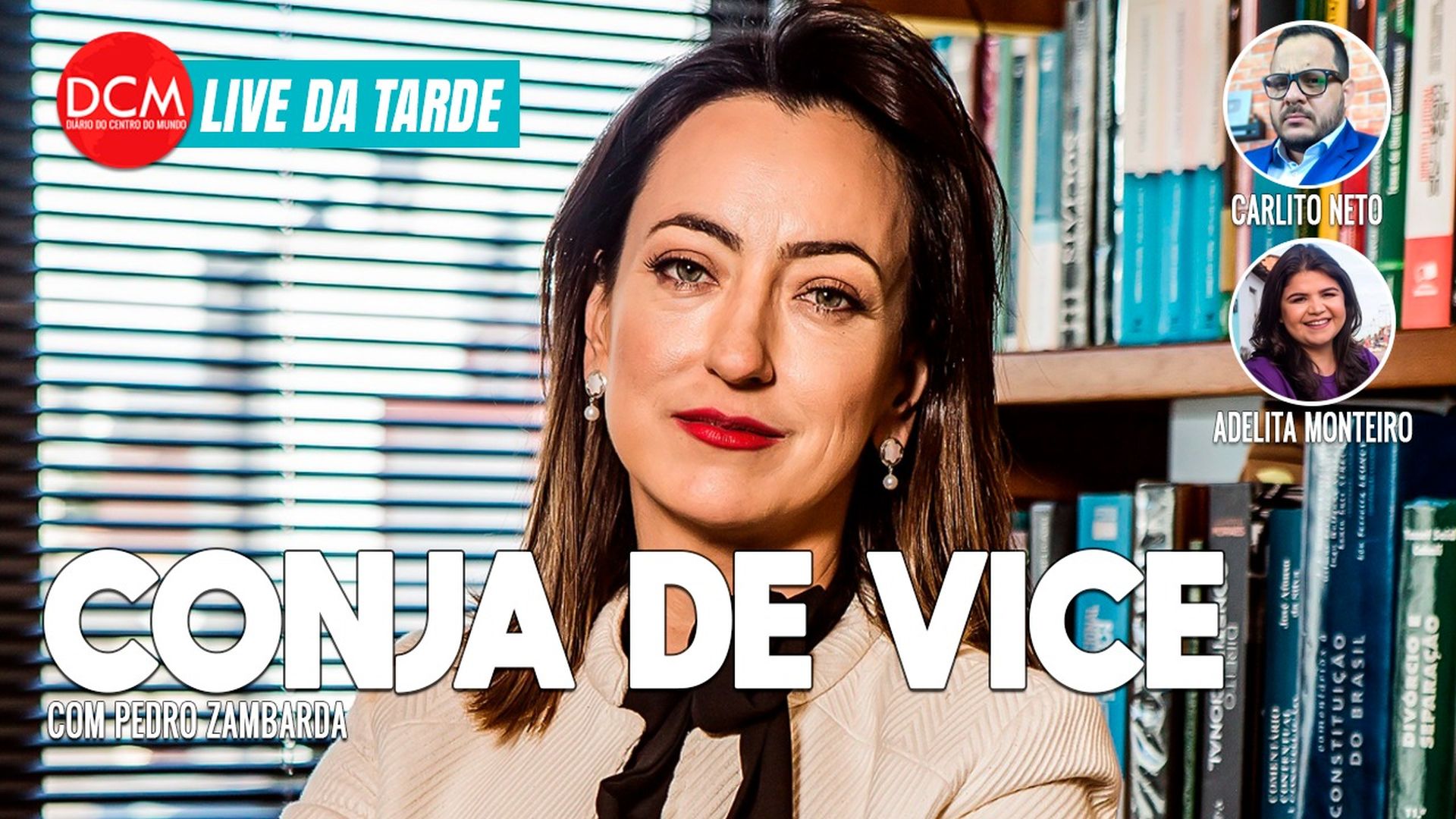 Live Da Tarde Agora Vai Rosângela Moro é Cotada Para Vice Em Chapa Para Presidente 